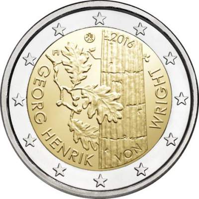 2016 Finland Georg Henrik von Wright 2 euro